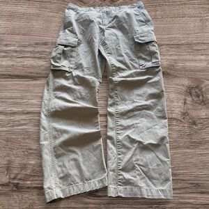 34x30 Tan Baggy Wide Leg Cargo Pants Y2K 2000s Vintage
